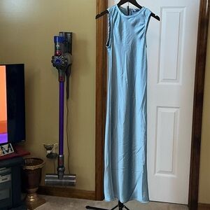 Zara Light Blue Maxi Dress NWT